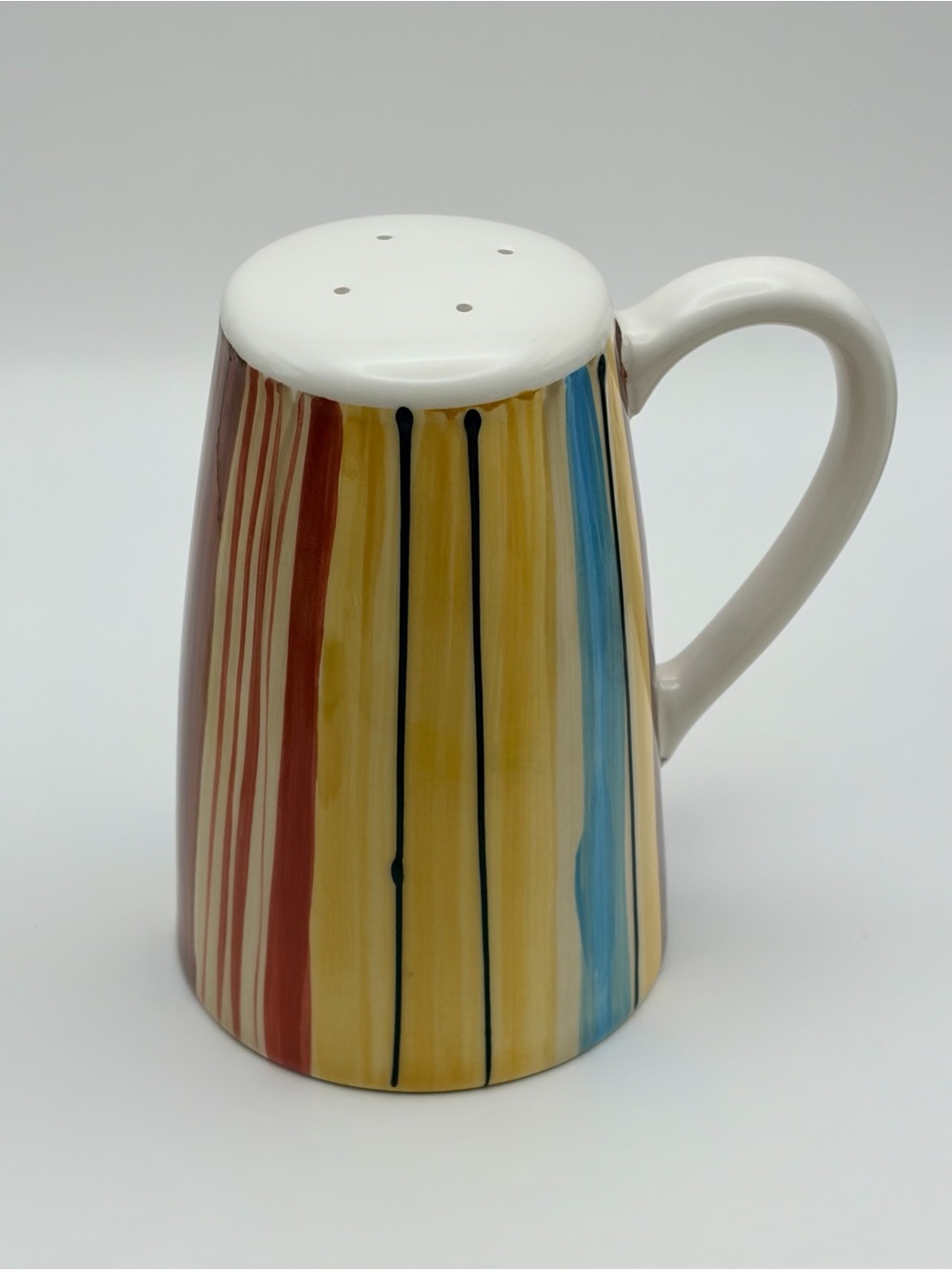 Pfaltzgraff, Retired Pattern “Equator”, Ceramic Stove Top Shaker with Stopper